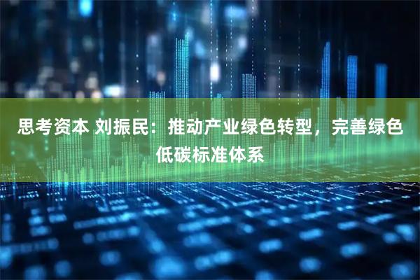 思考资本 刘振民：推动产业绿色转型，完善绿色低碳标准体系